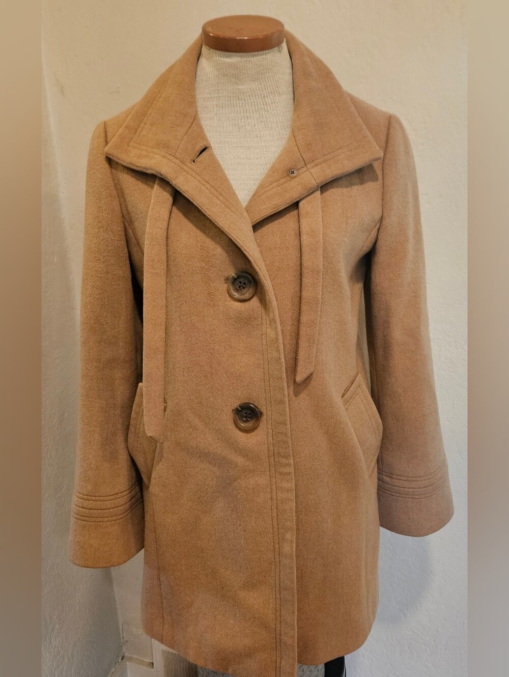 J Crew Wool-Cashmere "Carrie" Coat Size 6